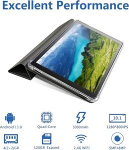Tablette 10.1 Pouces Android 13.0 Avec processeur 8 Core A53 +A73Ghz - Opiniones