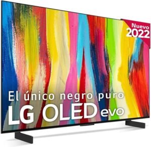 LG OLED42C24LA - Smart TV webOS22 42 pulgadas 4K OLED evo, con Procesador Inteligente Potencia a9 Gen 5 IA y compatibilidad con HDR Dolby Vision y Dolby Atmos.