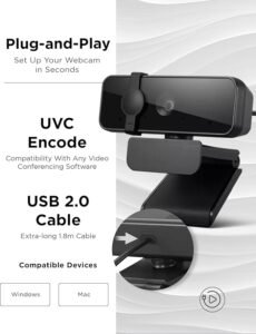 Mejor webcam Lenovo Essential FHD para videollamadas de calidad precio.