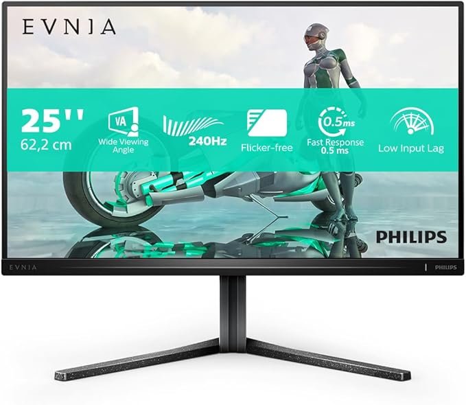 Monitor Philips Evnia 25M2N3200W - FHD para Juegos de 25 Pulgadas, 240 Hz - Opiniones y Análisis - ¡Descubre si este monitor es ideal para tus necesidades de gaming!