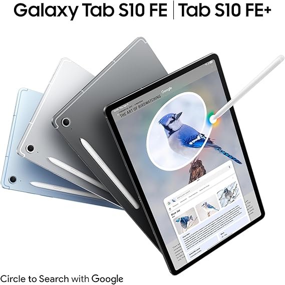 Opiniones Samsung Galaxy Tab S10 FE 256GB, Tablet Android + S Pen, Galaxy AI, 8GB RAM, Pantalla de 10,9" - Descubre la mejor tablet Android con S Pen y tecnología Galaxy AI. ¡No te pierdas esta oferta en la Tablet Samsung Galaxy Tab S10 FE de 256GB y 8GB de RAM! ¡Obtén la mejor experiencia de visualización en su pantalla de 10,9 pulgadas!
