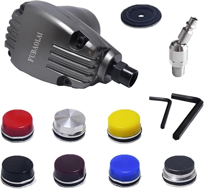 Martillo de palma de aire automático neumático de 1000 bpm con 7 puntas de martillo - Ideal para trabajos rápidos y efectivos. ¡Cómpralo ya! #MartilloNeumático #HerramientasAutomáticas #TrabajoEficiente