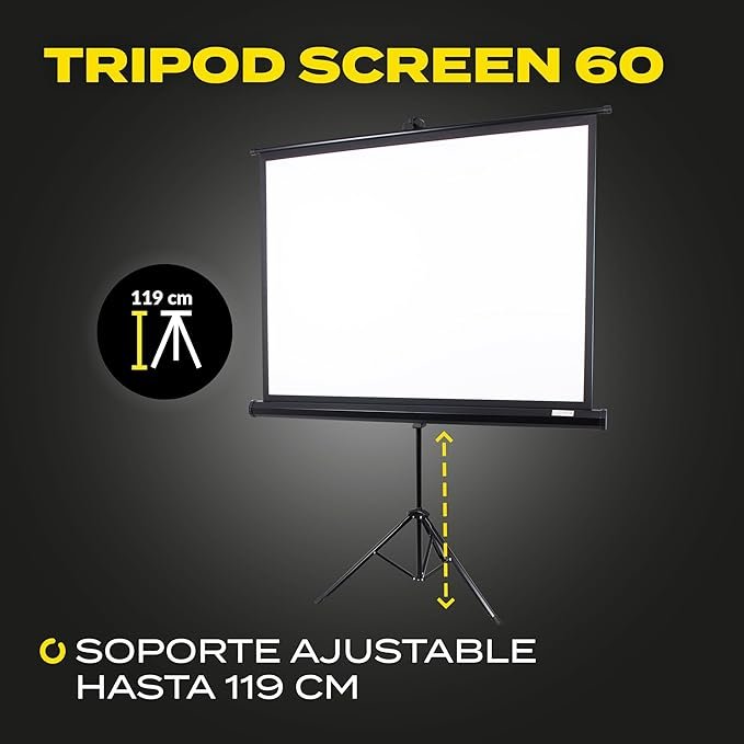Opiniones OVERMAX Tripod Screen 60” Pantalla de proyección con trípode de 60 Pulgadas, 116 × 87 cm, Tres Patas - ¡La mejor pantalla de proyección para tus presentaciones! Compra la tuya ahora y disfruta de la mejor calidad de imagen. ¡No te arrepentirás! #TripodScreen #PantallaProyección #60Pulgadas