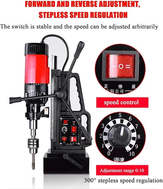 Opiniones UPIKIT Taladro magnético 1680 W - Succión de electroimán 14500 N - Diámetro de perforación 28 mm - Compra online en {sitio web}