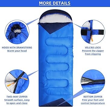 Saco de Dormir Multifuncional para Adultos, Ligero y Ultraligero en 3 Estaciones - Opiniones y Análisis 2021