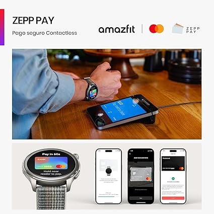 Amazfit Balance Reloj Inteligente 46 mm con Pago sin Contacto NFC y AI Entrenador Físico