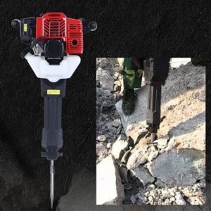 ¡Descubre el potente martillo perforador de demolición a gas de 52 CC para trabajo pesado! Equipado con arranque manual y cincel plano, este taladro de demolición de un solo cilindro cuenta con refrigeración por aire para un rendimiento óptimo. ¡Hazte con el tuyo ahora!