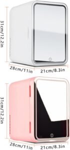 Mejor nevera cosmética con espejo LED para cuidado de la piel - Producto de lujo para mantener tus cosméticos frescos y tu piel radiante. ¡Consíguelo ya!