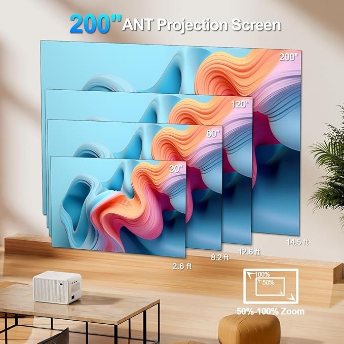 Mini Proyector WiFi Bluetooth, Full HD 1080P Nativo, 16000 Lúmenes - Opiniones, Análisis y Características - Proyector Portatil de Alta Definición