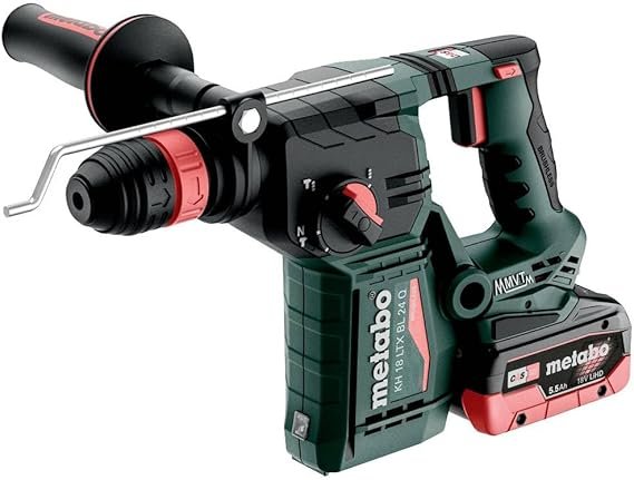 Metabo KH 18 LTX BL 24 Q SDS-Plus-Martillo perforador cincelador inalámbrico 18V 5.5Ah - Opiniones y características - Producto en imagen