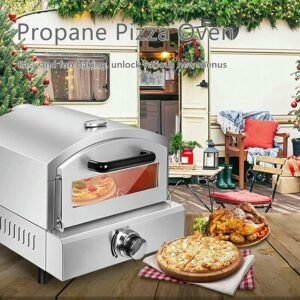 Horno Comercial para Pizza eléctrico de acero inoxidable - Asador Multiusos con gran capacidad de hornear.