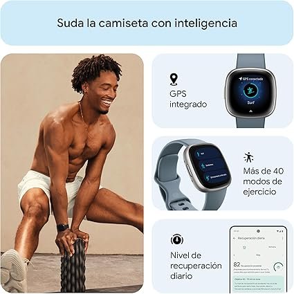 Opiniones Google Fitbit Versa 4: el mejor smartwatch con GPS integrado y hasta 6 días de batería. Compatible con iOS 15 & Android OS 9.0. ¡Descúbrelo ahora!