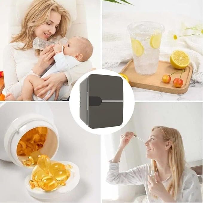 Mini refrigerador portátil de 6 litros, el aliado perfecto para tus viajes en coche y camping. ¡Consérvalo todo fresco en todo momento!