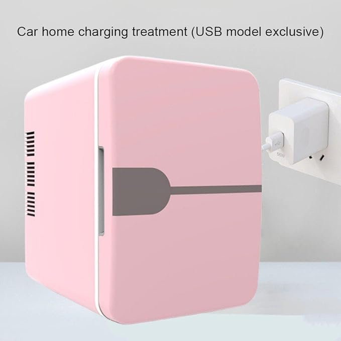 Mini refrigerador portátil 6L ideal para camping y maquillaje - La mejor opción.