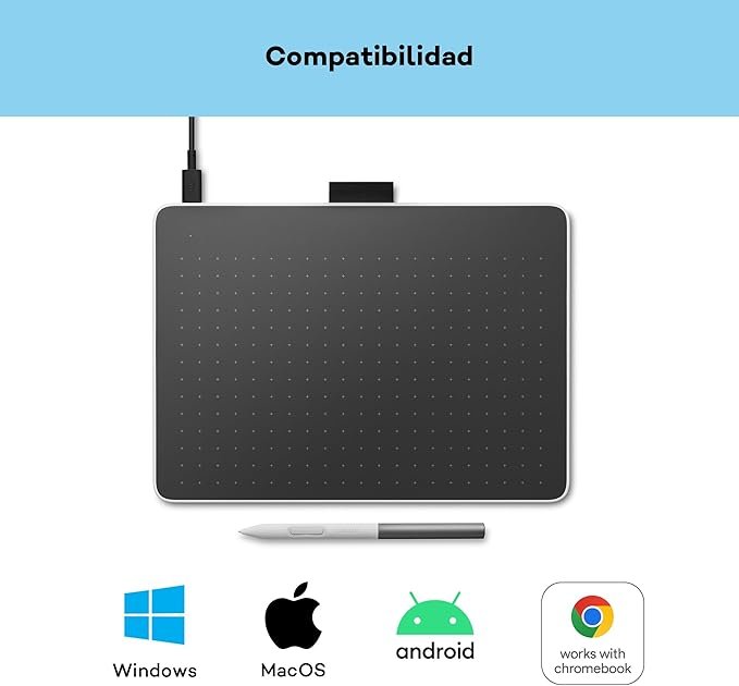 Opiniones Pen Tablet Wacom One M con lápiz tecnología EMR - Sin Pilas