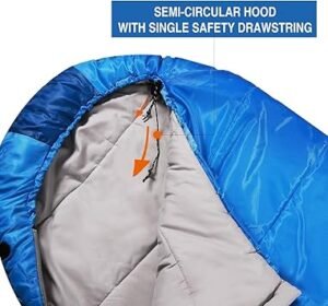 REDCAMP Kids Sleeping Bag, 3-4 Season Childrens Sleeping Bags for Warm or Cold Weather: Descubre la mejor opción para tus niños en cualquier clima. ¡Calidad y comodidad aseguradas!