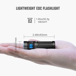 Linterna OLIGHT Baton 4 Mini EDC de 1300 Lúmenes | Opiniones y Alcance de 170m | Impermeable IPX8