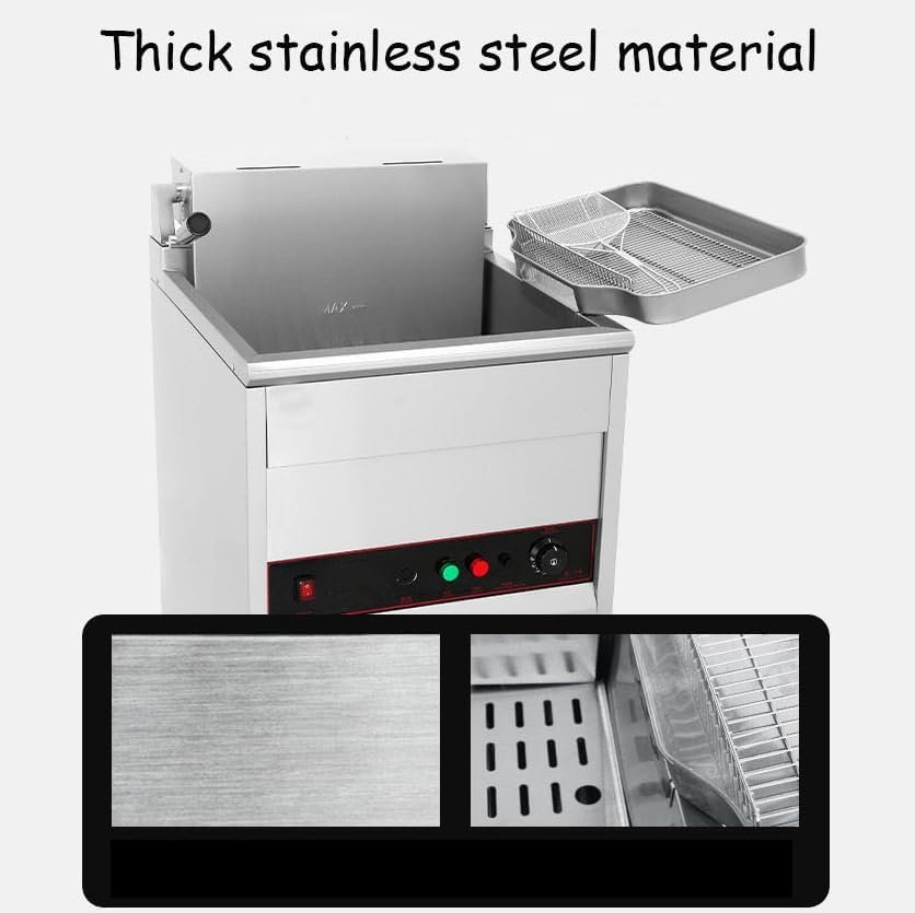 Freidora eléctrica vertical con control de temperatura - Opiniones y características