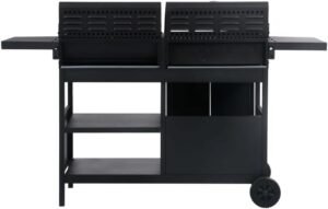 Parrilla combinada de carbón de gas con 3 quemadores - Opiniones Furniture Select