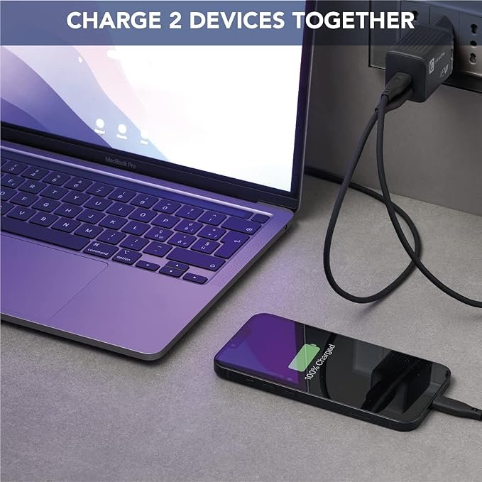 Cargador de Red Multipower Micro de Cellularline | Super Fast Charger 45W | 2 Puertos USB-C | Tecnología GAN | Opiniones y Review