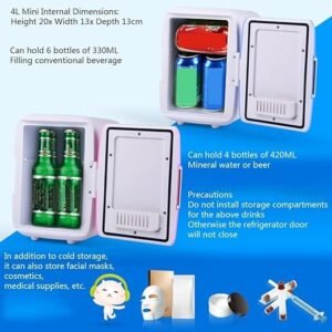 Mini nevera 4L con función frío/calor y eficiencia energética - Producto de calidad y versatilidad - ¡Cómprala ahora!