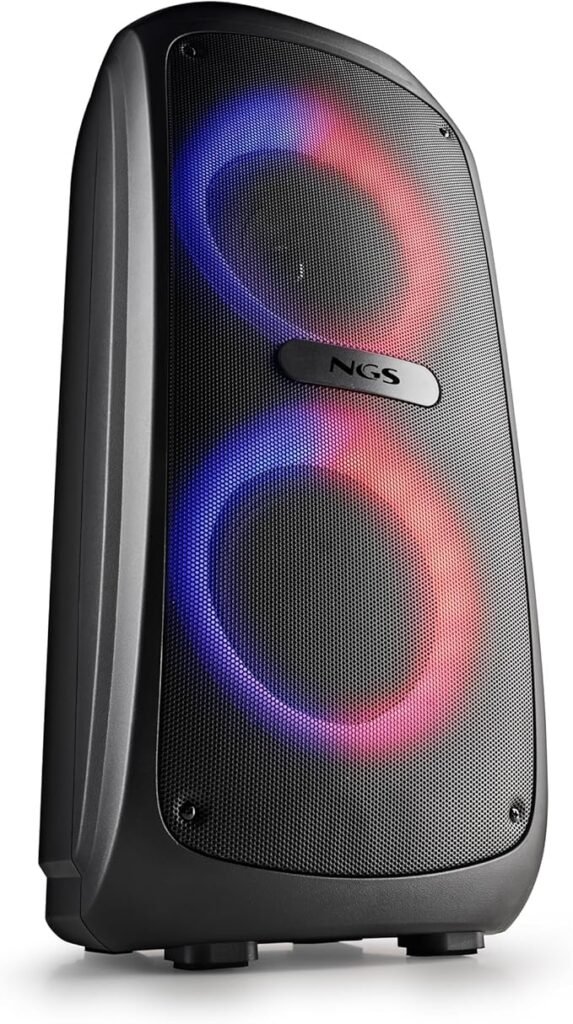 Altavoz portátil inalámbrico NGS Wild Temper 200W - Potencia, diseño y funcionalidad.