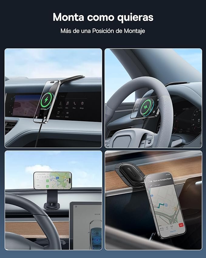 Baseus 15W C02 Pro Soporte Teléfono Coche Magnético con MagSafe - Opiniones y características del soporte magnético para teléfono de Baseus.
