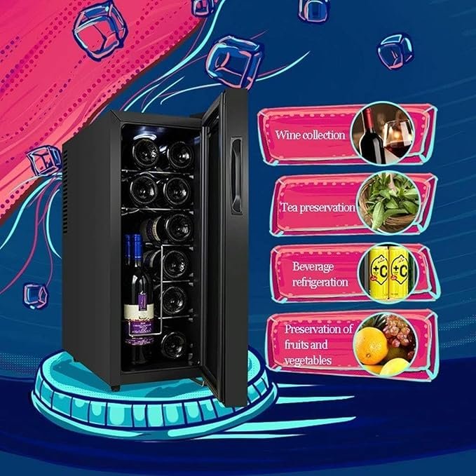 Enfriador de Vino QPZMALSKY de Doble Zona para 12 Botellas - Opiniones y Análisis 2021