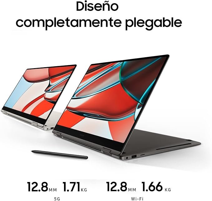 Samsung Galaxy Book3 Pro 360: Portátil convertible, la mejor opción calidad-precio 2024.