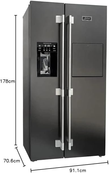 Refrigerador Kaiser KS 90500 RS Side-by-Side No Frost 556 litros Fresh ICE Multi-Bar conexión de agua fija