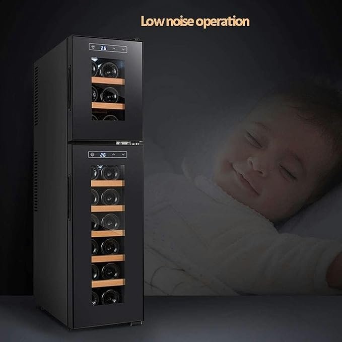 Enfriador termoeléctrico para Vino Tinto y Blanco de 18 Botellas, funcionamiento silencioso - Opiniones QPZMALSKY