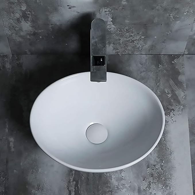 Lavabo Blanco de Cerámica Ovalado - Opiniones y Reseñas