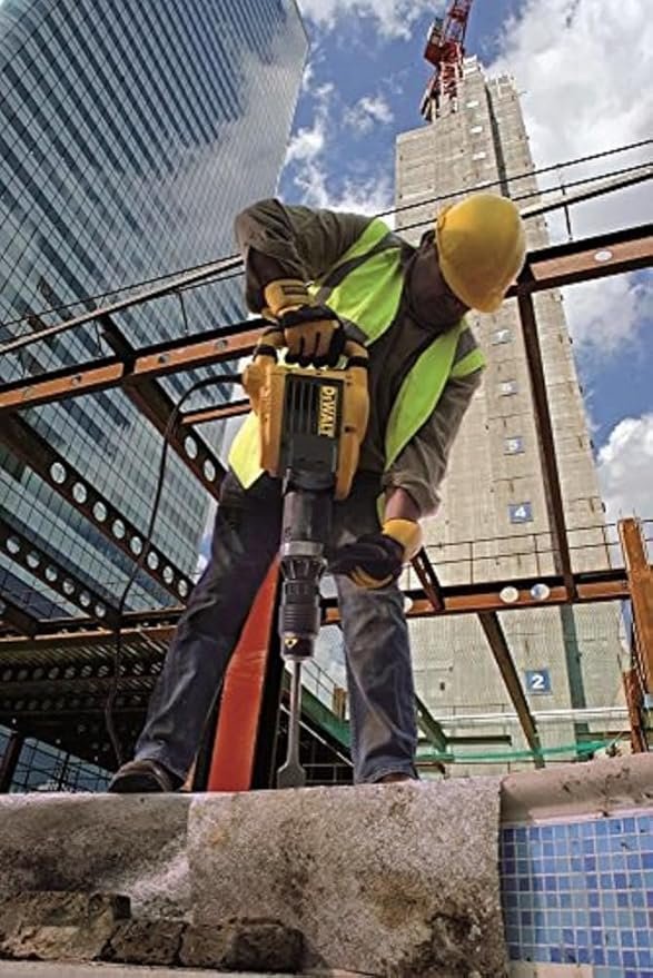 Martillo demoledor SDS MAX 10kg 1500W, 17.9 Julios, potencia de salida 750W, Equipado con Empuñadura Multi-posición y Maletín de Transporte - Opiniones y más vendido.