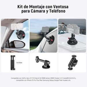 NEEWER Soporte de Cámara de Ventosa 4,5'' + Magic Arm de Cabeza Esférica, con Orificios ARRI 1/4'' - Opiniones y Análisis - Producto Recomendado 2022