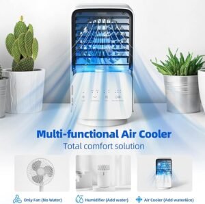 Aire acondicionado portátil 4 en 1 OMISOON con oscilación y 3 velocidades: análisis completo y comparativa precio-calidad.