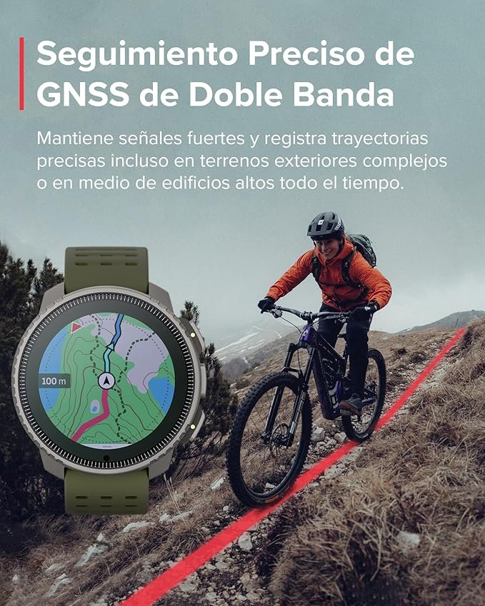SUUNTO Vertical - Smartwatch GPS con GPS de Doble Frecuencia y Mapas sin Conexión Gratuitos, Autonomía de 50 Días - Carcasa Resistente Militarmente