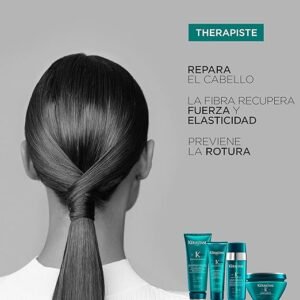 Mascarilla reparadora Kérastase Thérapiste para pelo dañado que aporta flexibilidad y brillo.