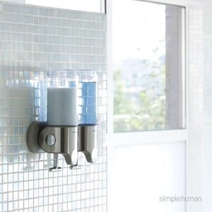 Dosificador de pared doble simplehuman BT1028 con opiniones de clientes.