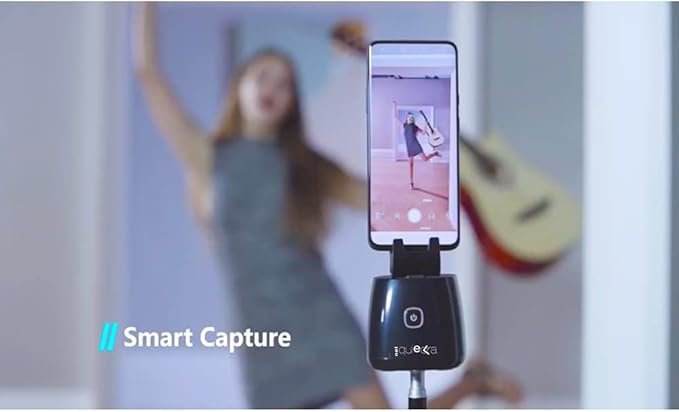 Soporte para teléfono móvil con Seguimiento automático de 360° - Opiniones Selfie Cameramen Capture. Ideal para capturar tus mejores momentos con total comodidad. ¡Consíguelo ahora!