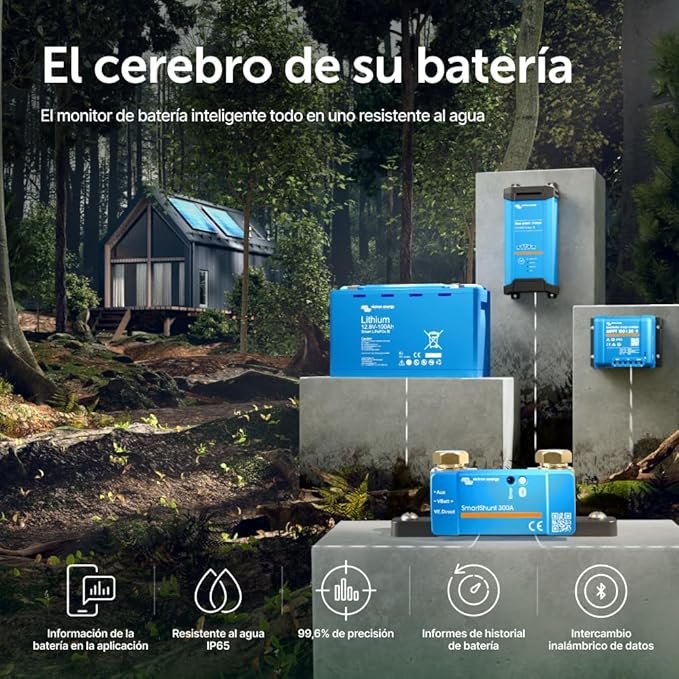 Opiniones Victron Energy SmartShunt IP65 300 amperios Monitor de Batería (Bluetooth) - Producto de alta calidad para monitoreo de batería. ¡Compra ahora!