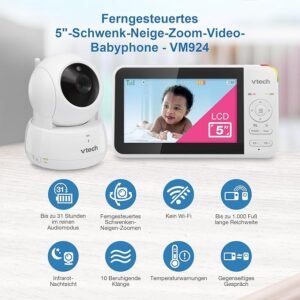 Opiniones VTech VM924 Cámara Vigilancia Bebé, 2600mAh
