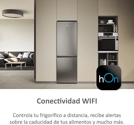 Opiniones Haier 2D 60 Series 3 HDW3618DNPK - Frigorífico Combi, Funciones Inteligentes, Conexión WIFI, Motor Inverter, Cajón Humidity Zone,Total No Frost, Botellero. ¡Descubre la mejor tecnología en refrigeración con el frigorífico combi Haier 2D 60 Series 3 HDW3618DNPK! Con funciones inteligentes, conexión WIFI, motor inverter, cajón Humidity Zone, total no frost y botellero. ¡Hazte con el tuyo!