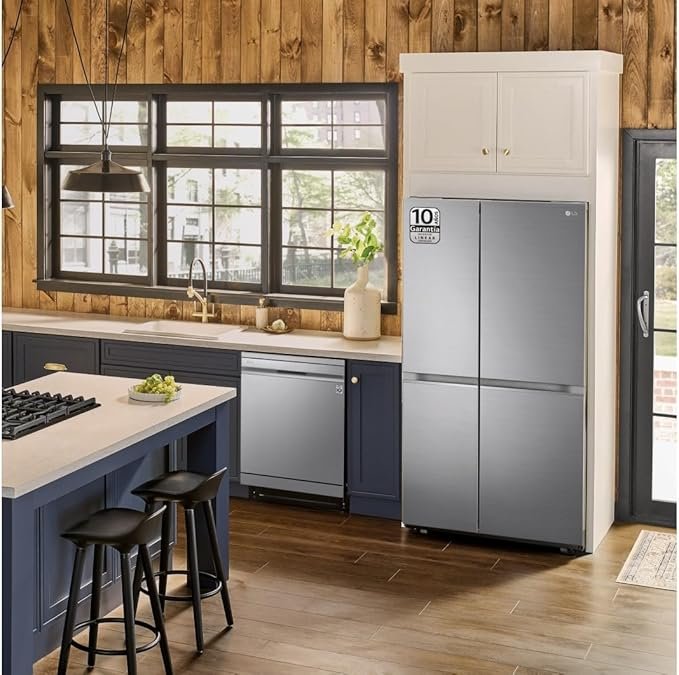 LG GSBV70PZTE - Frigorífico Americano, de 179 cm y 655 L, de 2100W, Frigorífico LG con LinearCooling y DoorCooling+, Compresor Inverter Linear - Imagen del producto.