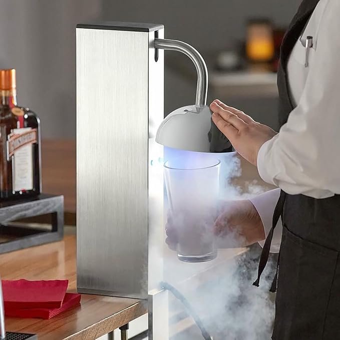 Opiniones FKINGLRK Escarchador de Vasos Compacto - Congela Vasos Rápidamente - Máquina para Preparar Hielo en Vasos - Alta Eficiencia de Refrigeración