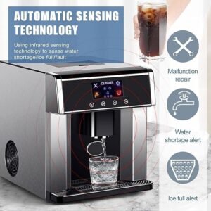 Máquina para hacer hielo de encimera con pantalla LED y 3 tamaños de cubos - Opiniones y comparativa en 2021. ¡Ahorra tiempo y disfruta de cubitos de hielo frescos en todo momento! ¡Descubre más aquí!