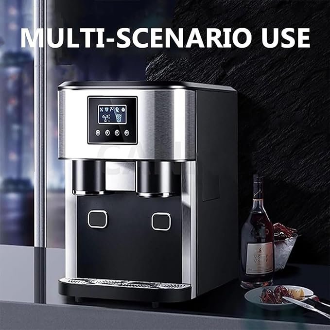Máquina de Hielo de mostrador 3 en 1 - Pequeña máquina eléctrica para Hacer y Triturar Hielo - 150 W - Depósito de Agua de 1,8 L - Incluye 16 Cubitos de Hielo - Opiniones y Características - ¡Consigue el tuyo ahora!