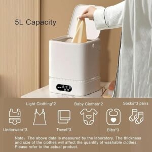 Mejor Lavadora Portátil Mini Automática para Ropa Interior.