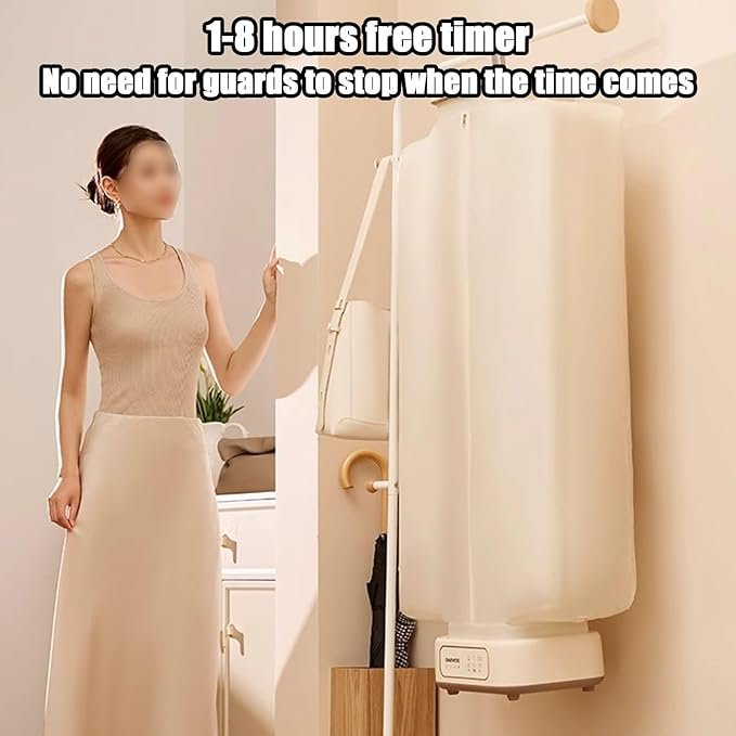 Secadora de ropa portátil 700W altamente eficiente.