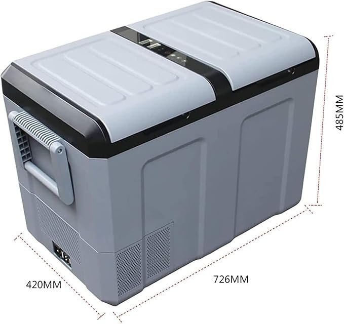 Mini refrigerador de 52L for Coche, compresor portátil, Mini congelador, Pantalla Digital de Temperatura - Ideal para mantener tus alimentos frescos y bebidas frías en tus viajes en coche. ¡Compacto y eficiente, este mini refrigerador es esencial para cualquier aventura! Aprovecha su pantalla digital de temperatura para mantener todo en perfectas condiciones. ¡No te quedes sin el tuyo! #MiniRefrigerador #CongeladorPortátil #RefrigeradorparaCoche