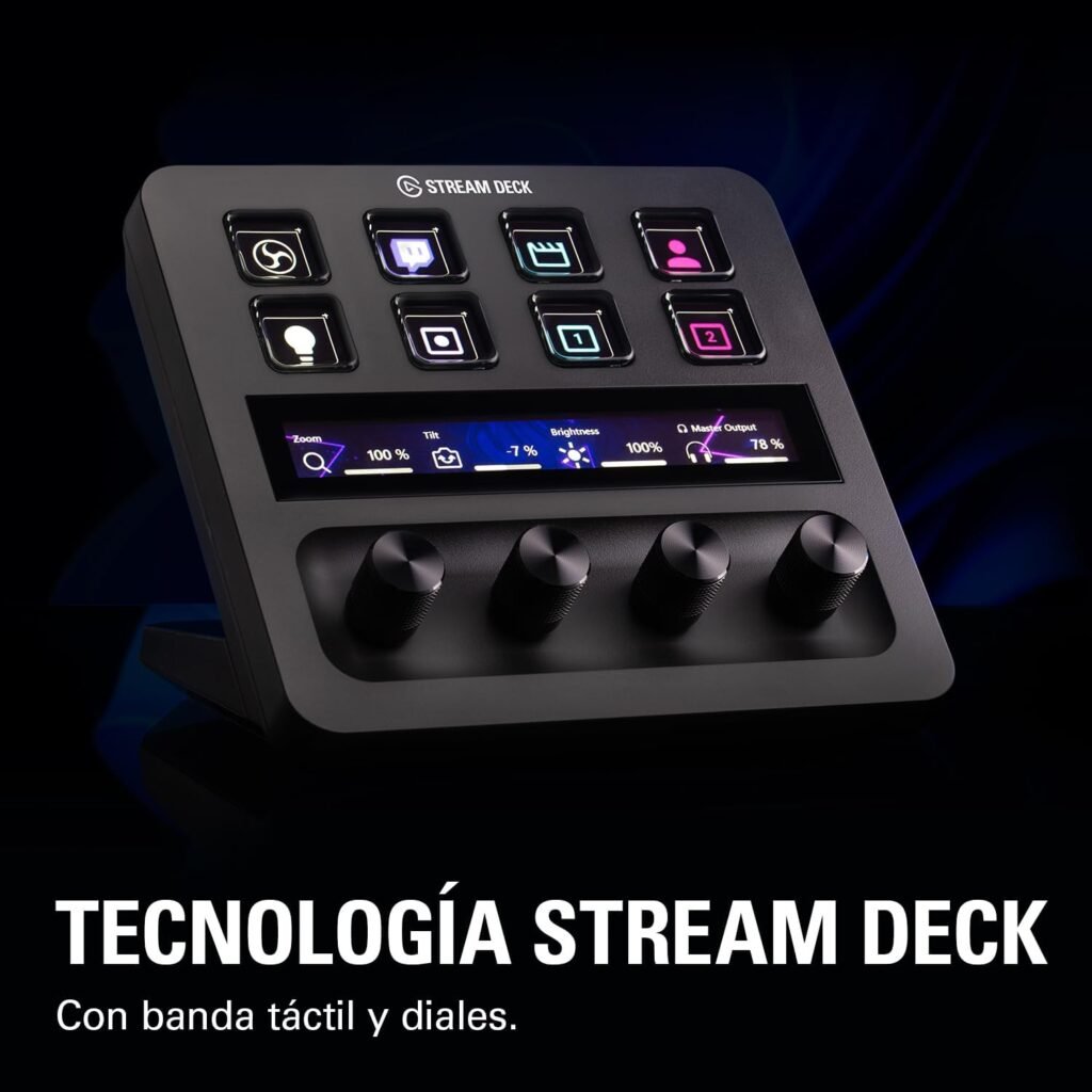 Elgato Stream Deck +: Mezclador de audio, controlador de directo y estudio para creación de contenido, streaming y juegos. Con banda táctil. Opiniones.